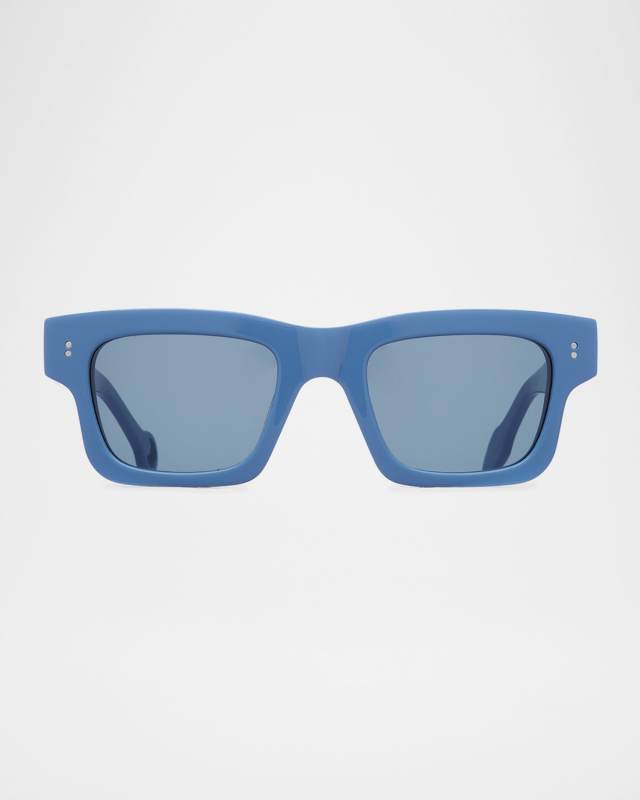 Rectangle Logo-Print Sunglasses